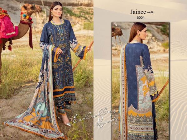 Agha Noor Jainee Vol-6 lawn Cotton Designer Dress Material